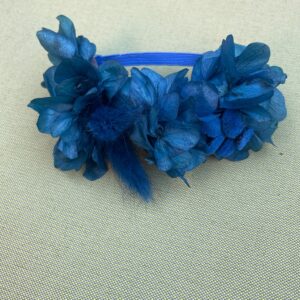 Pulsera Goma Hortensias Azules