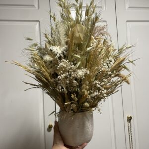 Centro de flores secas