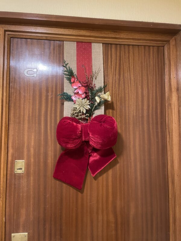 Escapulario navideño para puerta